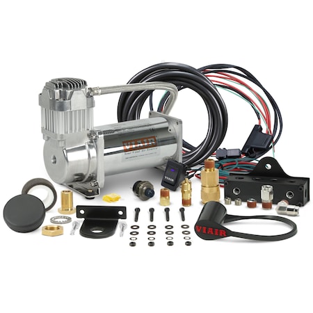 Viair Single Chrome 400 Viair Mounted System, 150PSI 400SC01